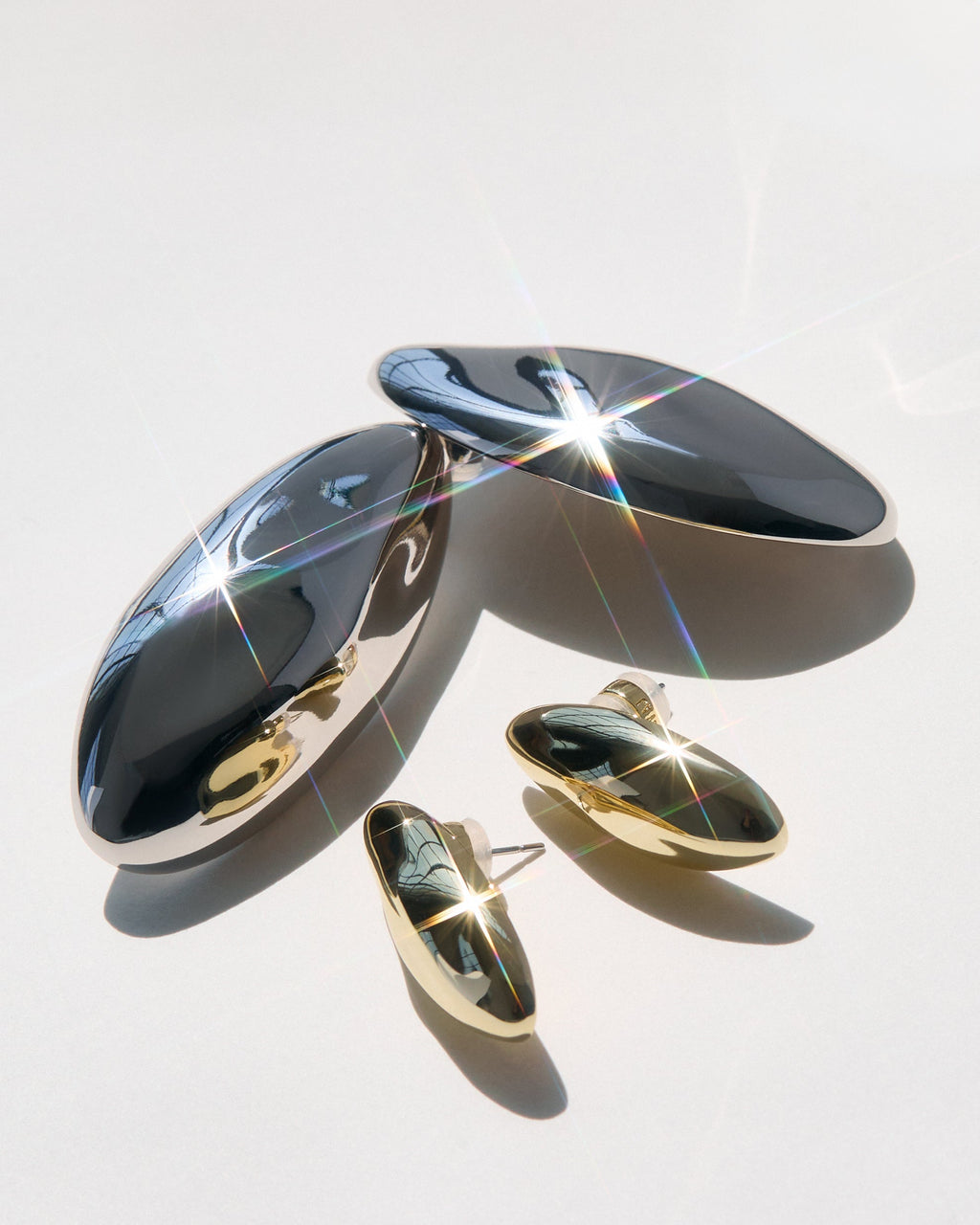 The XL Chrome Orb Studs