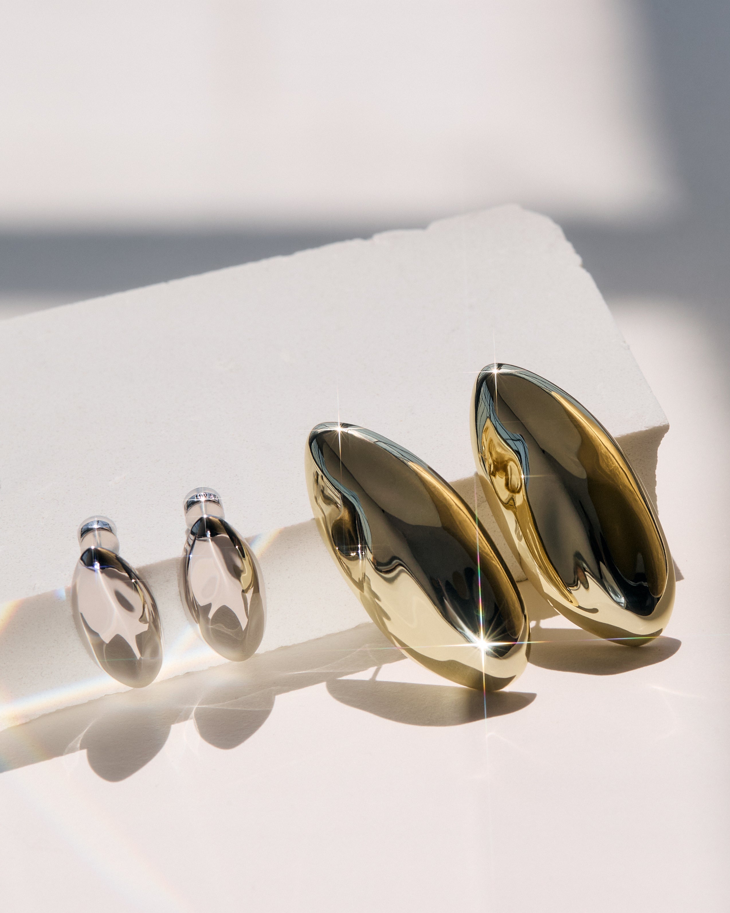 The XL Chrome Orb Studs
