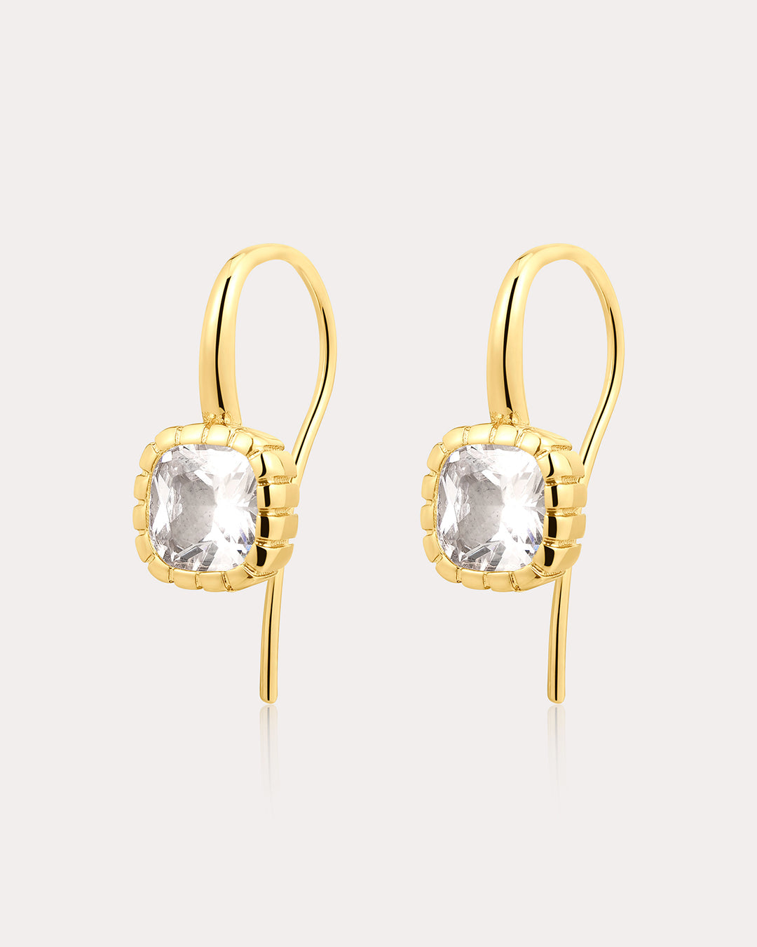The Classique Cushion Hook Earrings