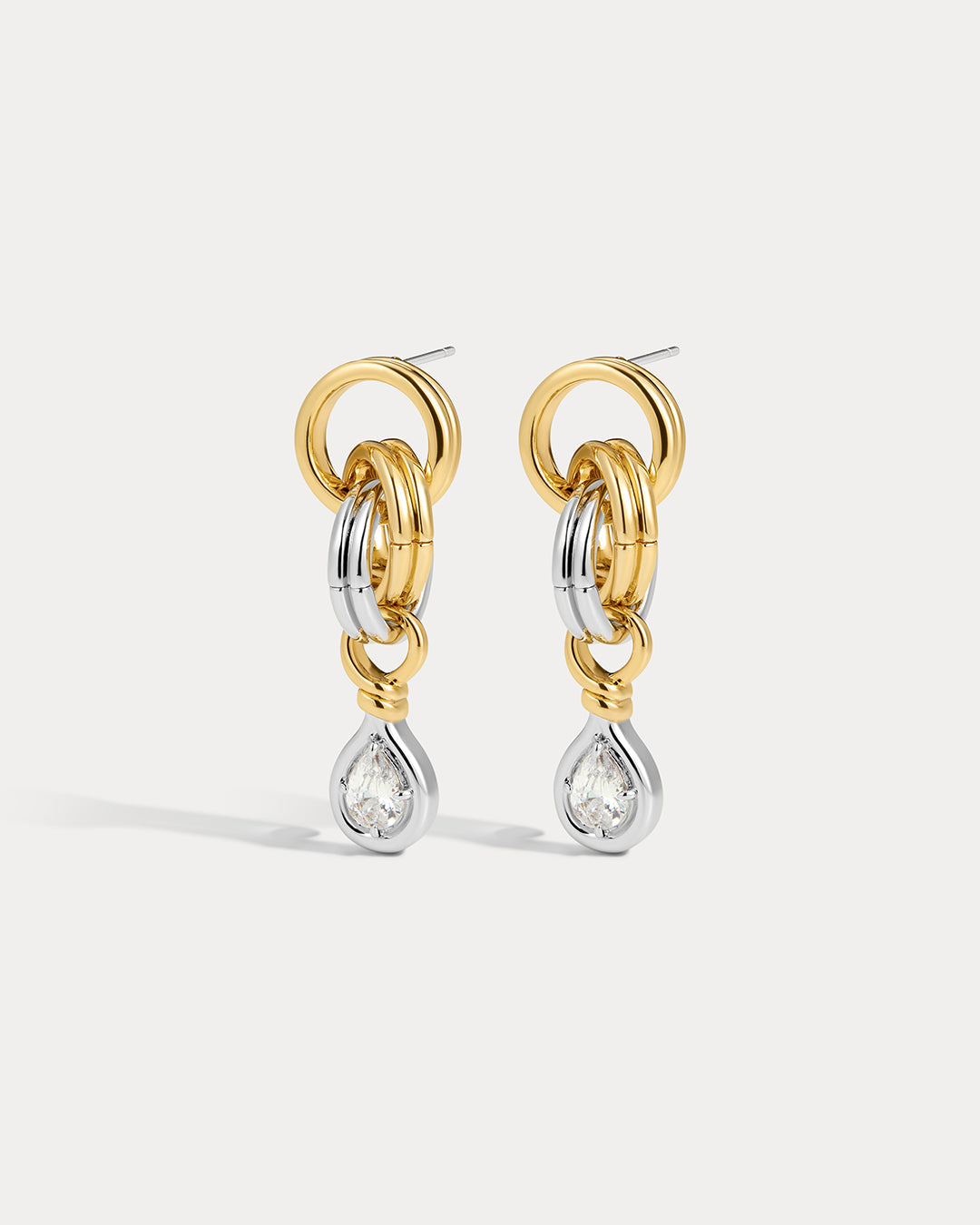 The Georgia Stone Twisted Studs- Gold