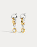 The Georgia Stone Twisted Studs- Silver