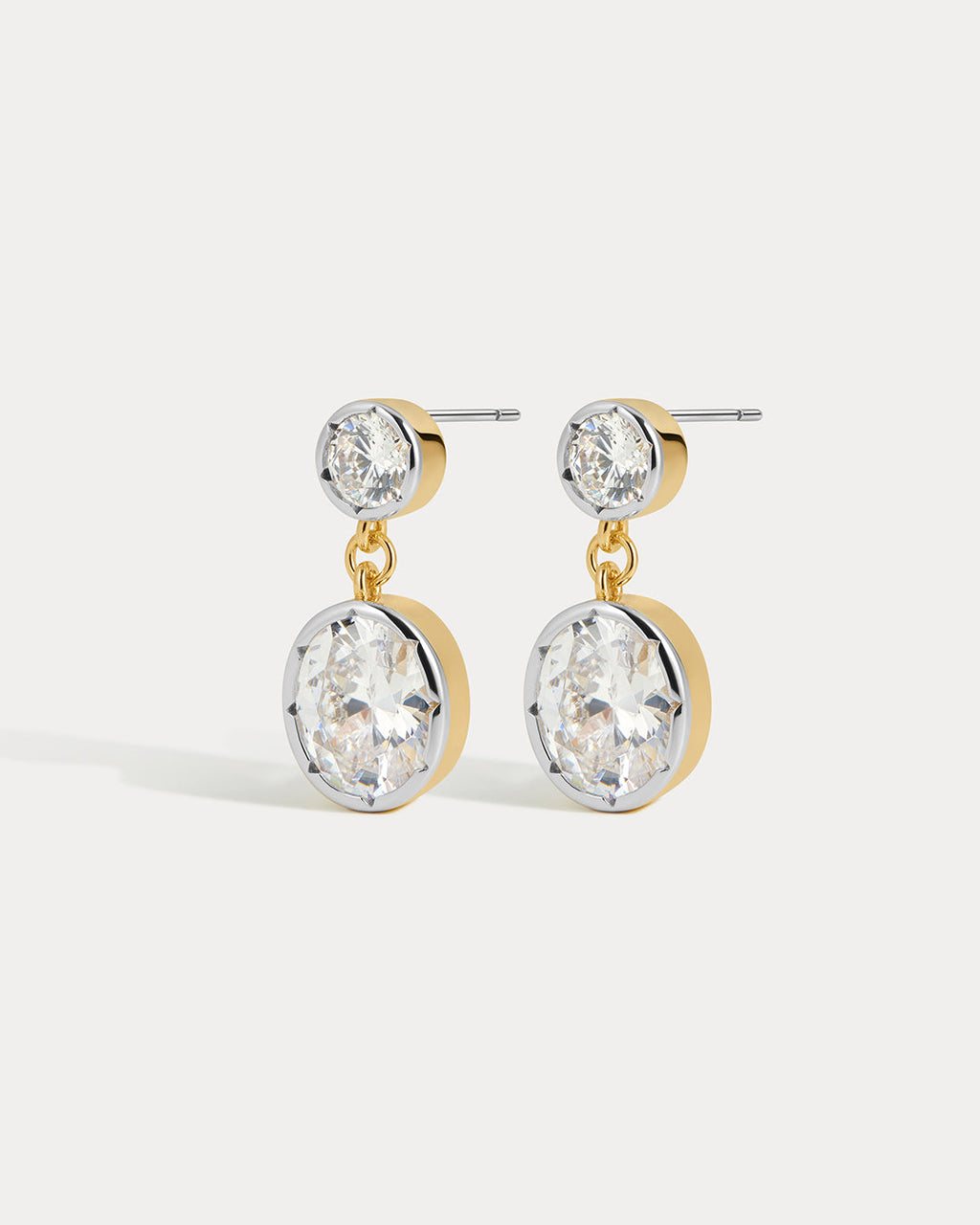 The Marais Drop Studs-Gold