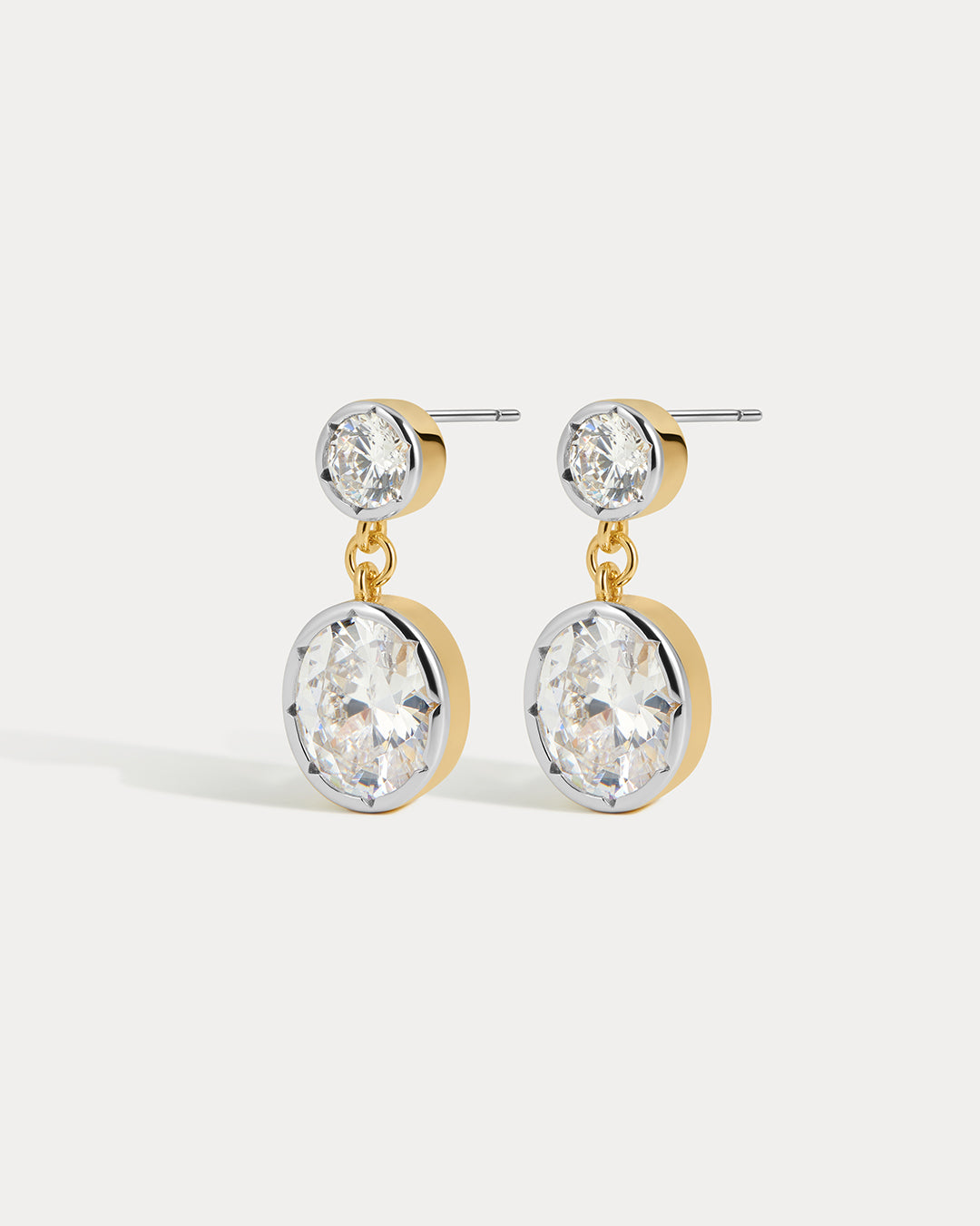 The Marais Drop Studs-Gold