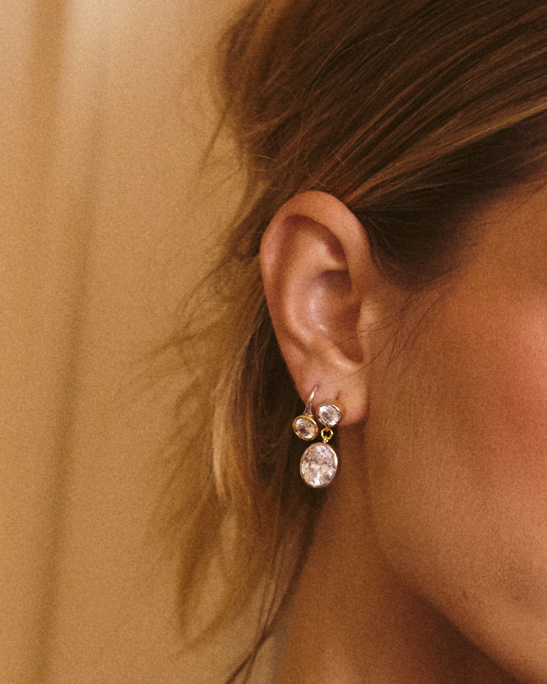 The Marais Drop Studs- Silver