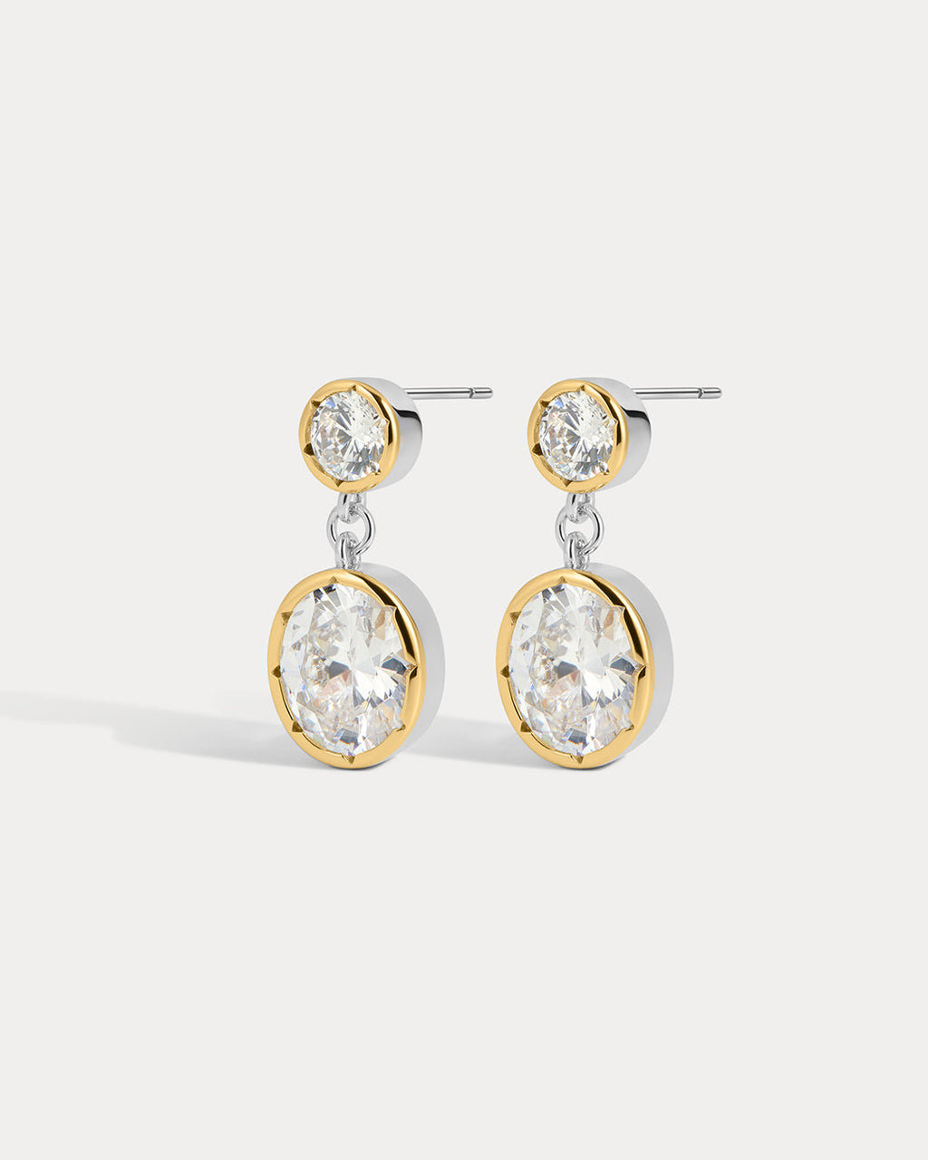 The Marais Drop Studs- Silver