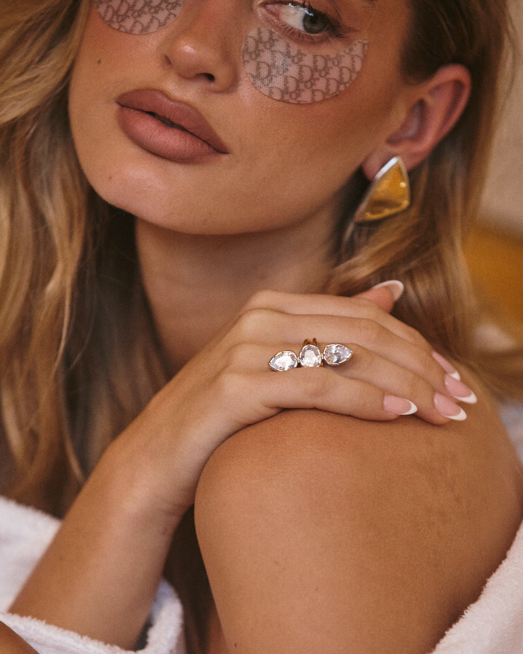 The Marais Triple Statement Ring-Gold