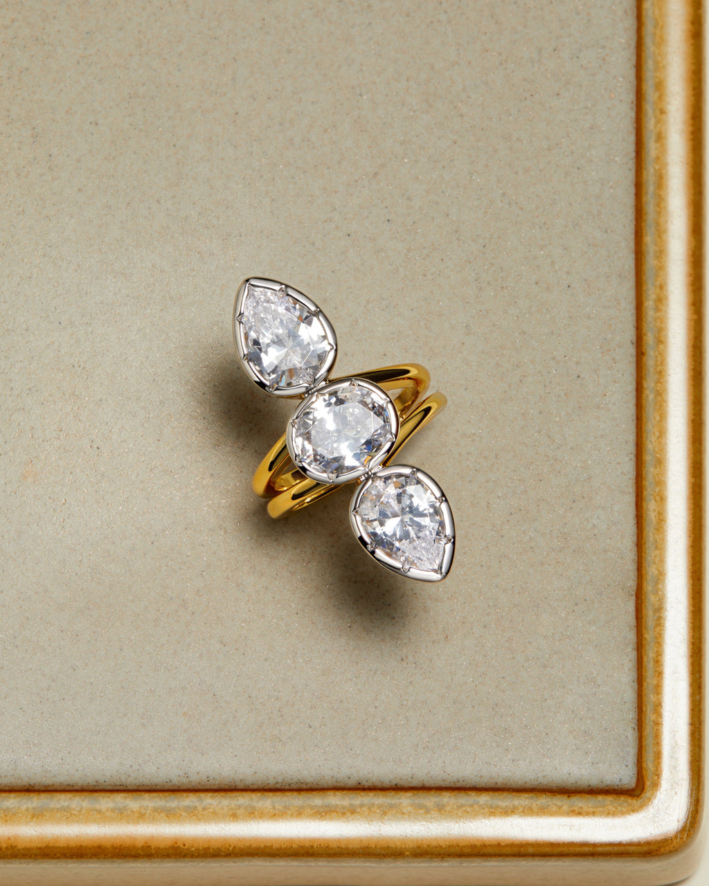 The Marais Triple Statement Ring-Silver (Ships Mid August)