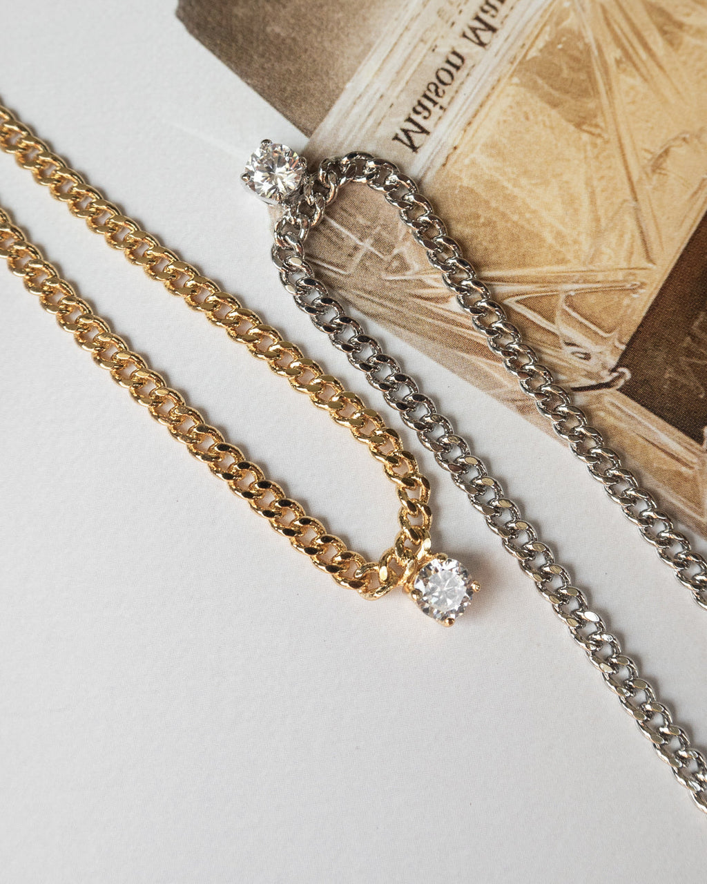 Bardot Stud Charm Necklace- Gold (Ships Mid August)