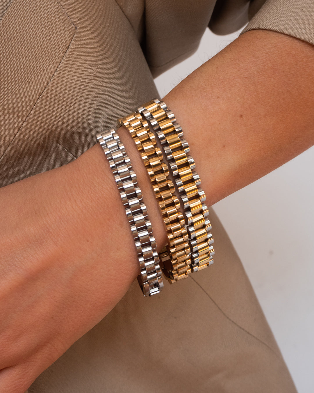 Two-toned Timepiece Bracelet