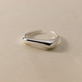 925 Sterling Silver Geometry Arc-Shaped Open Rings For Women Engagement High Quality Jewelry Accessories Wholesale Jewellery