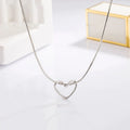 925 Sterling Silver Line Heart Snake Chain Necklaces For Women Ladies Vintage Luxury Jewelry Wholesale Jewellery Argent 925