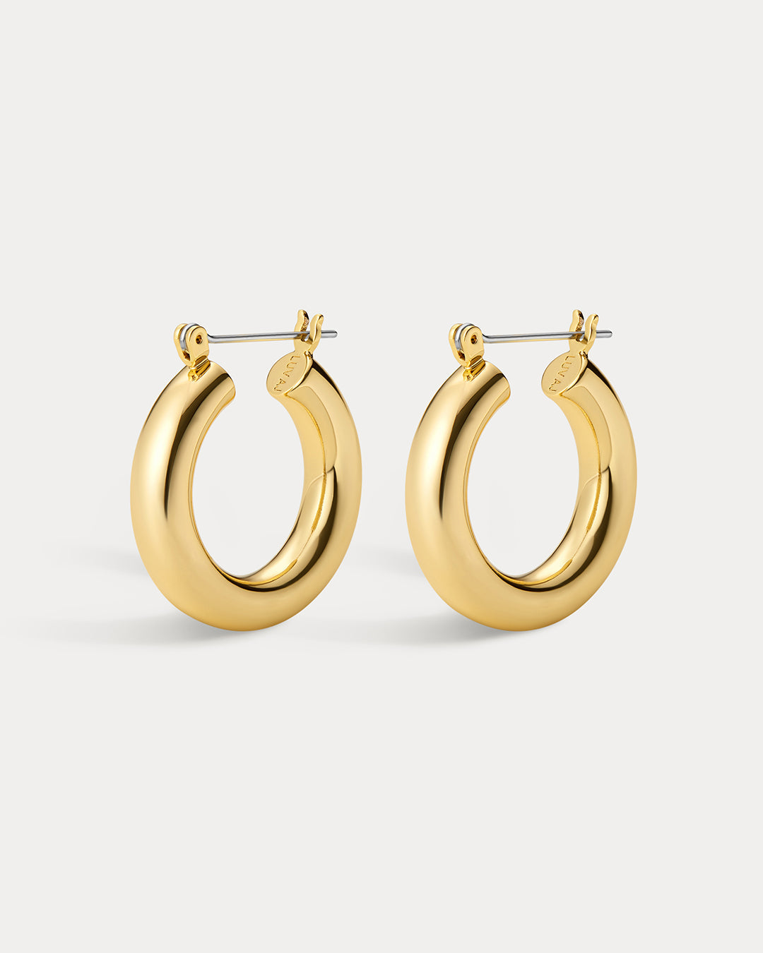 Baby Amalfi Tube Hoops- Gold (Ships Late August)