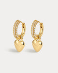 Puffy Heart Huggies- Gold