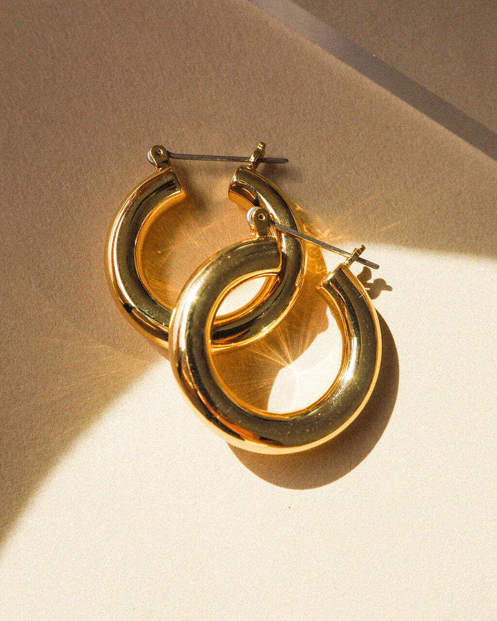 Baby Amalfi Tube Hoops- Gold (Ships Late August)